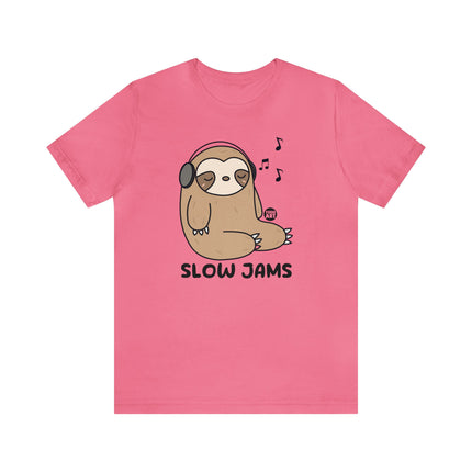 Sloth Slow Jams Headphone Unisex Tee