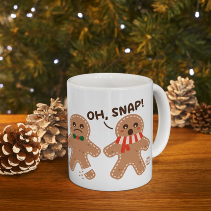 Oh Snap Gingerbread Man Christmas Mug