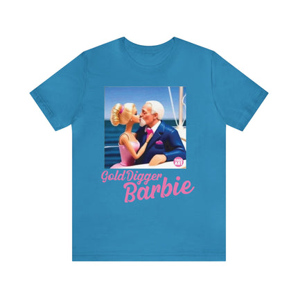 Gold Digger Barbie Unisex Short Sleeve Tee