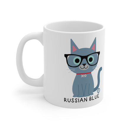 Bow Wow Meow Russian Blue Ceramic Mug