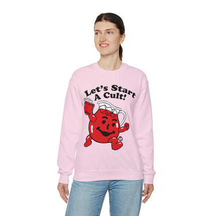 Let's Start a Cult Kool Aid Man Crewneck Sweatshirt