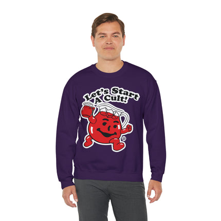 Let's Start a Cult Kool Aid Man Crewneck Sweatshirt