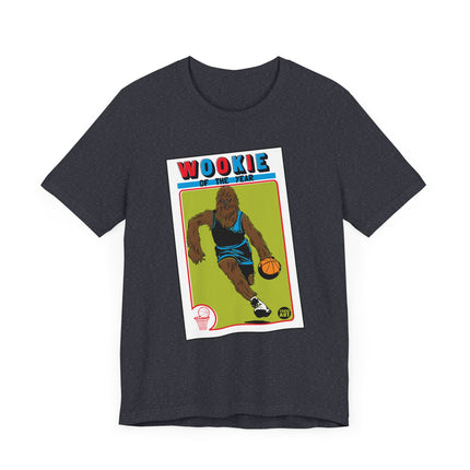 Funny Star Wars "WOOKIE OF THE YEAR" Basketball Card Tee Shirt