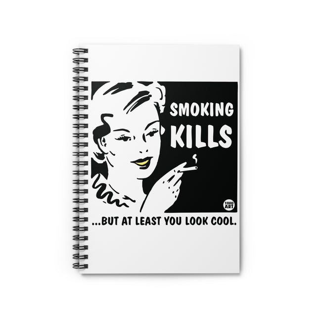 Smoking Kills Spiral Notebook - Ruled Line