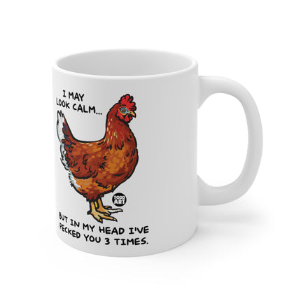 Chicken Peck Ceramic Mug