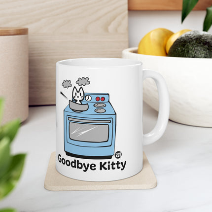 Goodbye Kitty Stove Ceramic Mug