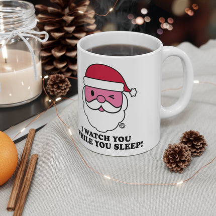 I Watch You Sleep Santa Ceramic Mug