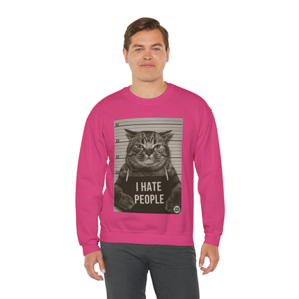 I Hate People Cat Crewneck Sweatshirt