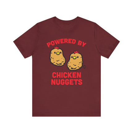 Funny "POWERED BY CHICKEN NUGGETS" Tee Shirt