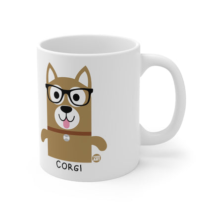 Bow Wow Meow Corgi Ceramic Mug