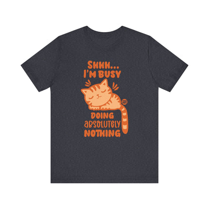 Busy Doing Nothing Tee, Funny Cat Tshirt