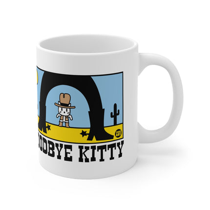 Goodbye Kitty Western Ceramic Mug