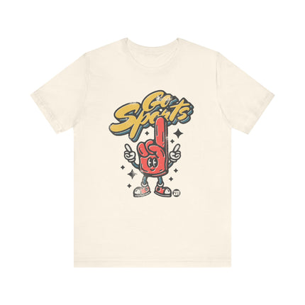 Go Sports Tee, Cute Go Sports Foam Finger Tshirt