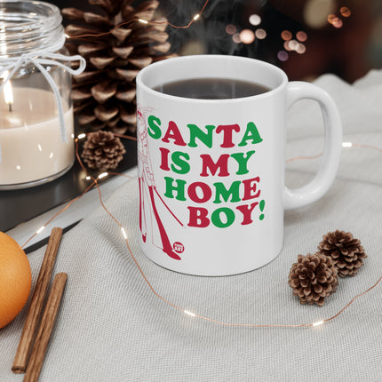 Santa is My Homeboy Christmas Ceramic Mug