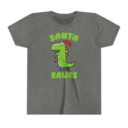 Santa Rawrs Kids Short Sleeve Tee