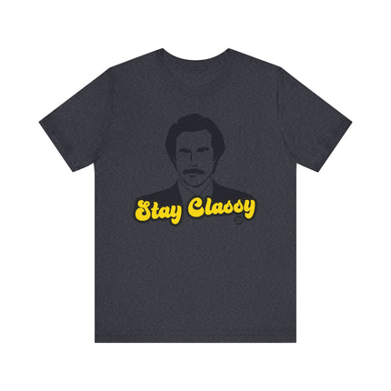 Funny "Stay Classy" Ron Burgandy Tee Shirt