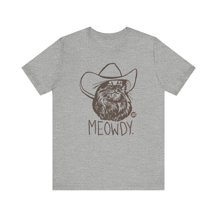 Meowdy Cowboy Cat Tee, Cute Cat Cowboy Tshirt