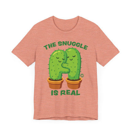 Cute "SNUGGLE IS REAL" Cactus Tee Shirt