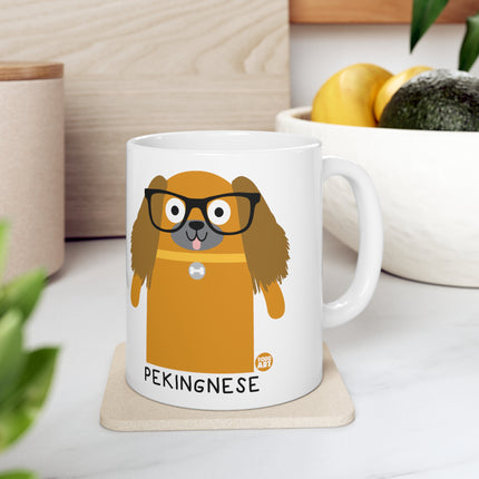 Bow Wow Meow Pekingnese Ceramic Mug