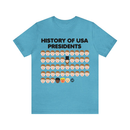 History of US Presidents Unisex Short Sleeve Tee