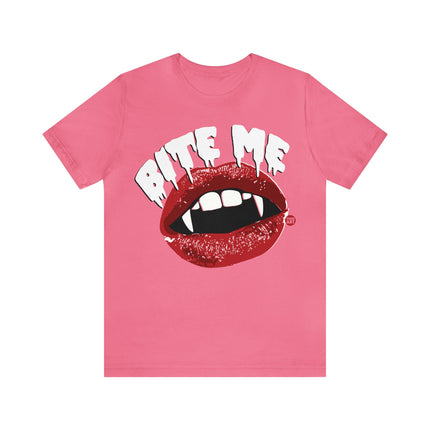 Bite Me Vampire Teeth Unisex Tee
