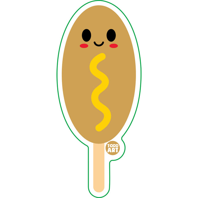 Corndog Vinyl Sticker