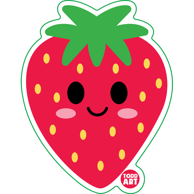 Strawberry Vinyl Sticker