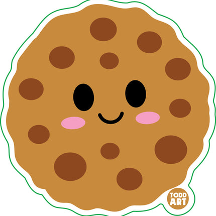 Chocolate Chip Cookie Vinyl Sticker