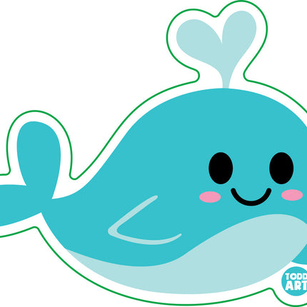 Whale Vinyl Sticker