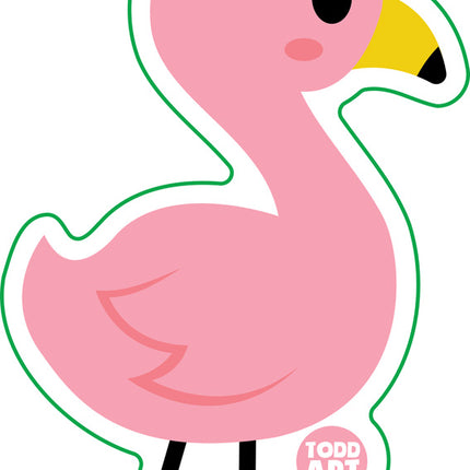 Flamingo Vinyl Sticker