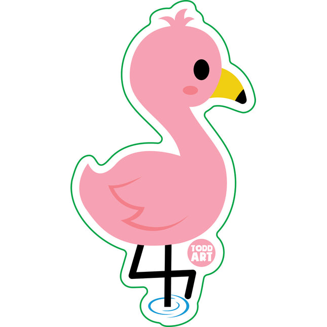 Flamingo Vinyl Sticker