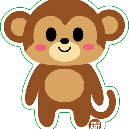 Monkey Vinyl Sticker