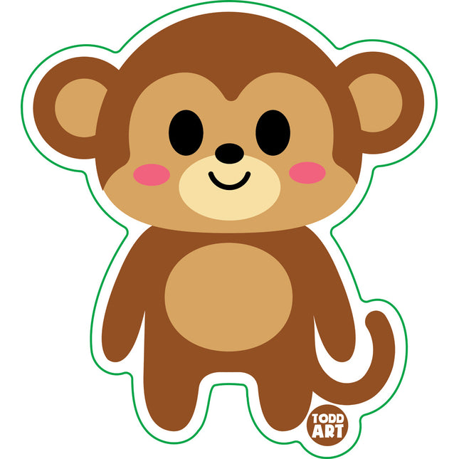 Monkey Vinyl Sticker