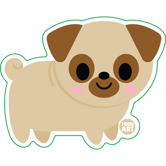 Pug Vinyl Sticker