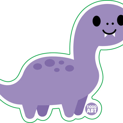 Brontosaurus Dinosaur Vinyl Sticker