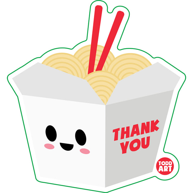 Take Out Noodles Vinyl Sticker