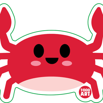 Crab Vinyl Sticker