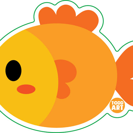 Goldfish Vinyl Sticker