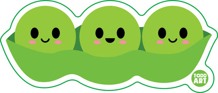 Pea Pod Vinyl Sticker