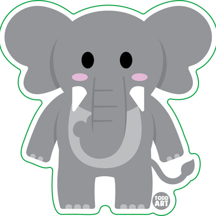 Elephant Vinyl Sticker