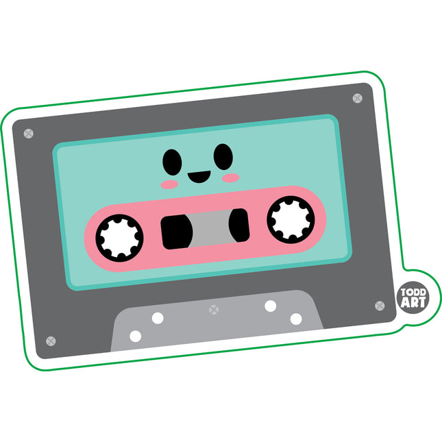 Cassette Tape Vinyl Sticker