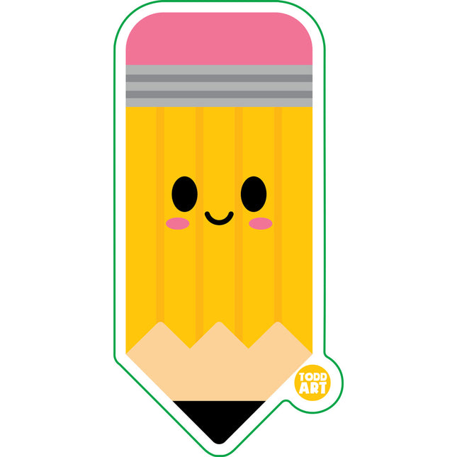 Pencil Can Vinyl Sticker