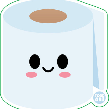 Toilet Paper Vinyl Sticker