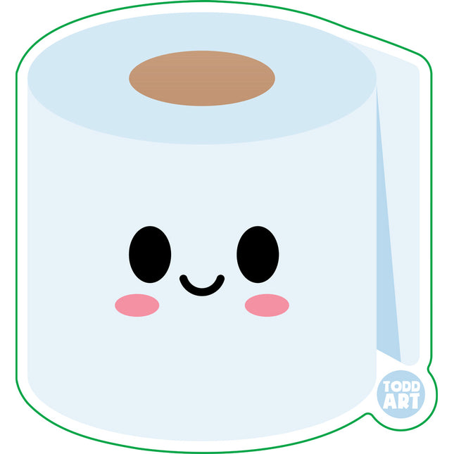 Toilet Paper Vinyl Sticker