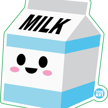 Milk Carton Vinyl Sticker