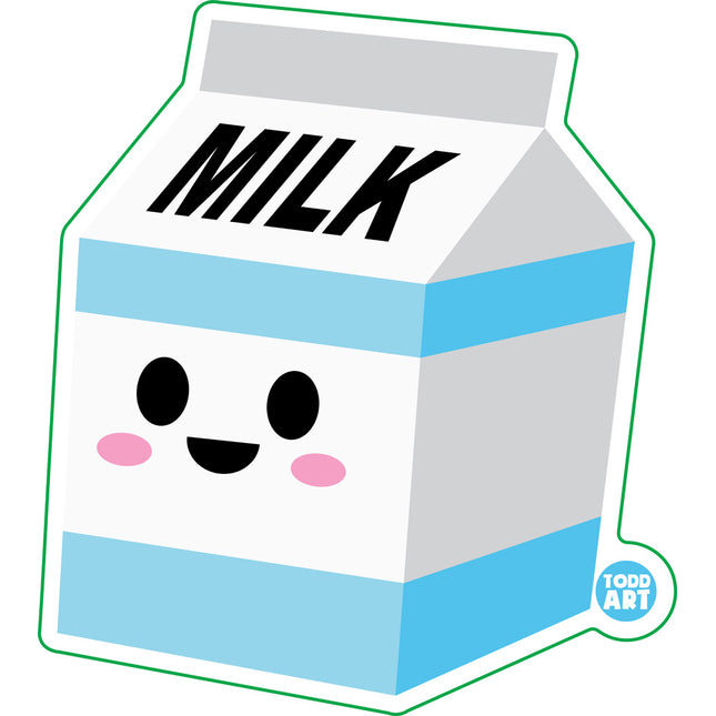 Milk Carton Vinyl Sticker