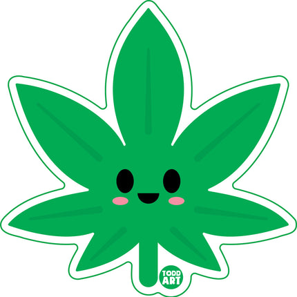 Pot Leaf Vinyl Sticker