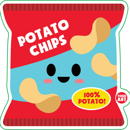 Potato Chips Vinyl Sticker