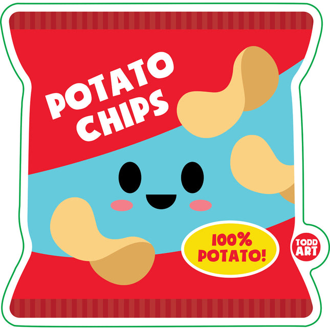 Potato Chips Vinyl Sticker