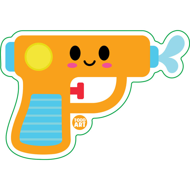 Water Gun Vinyl Sticker